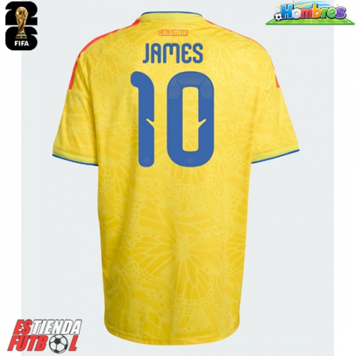 Colombia James Rodriguez #10 Primera Equipación Mundial 2026 Manga Corta
